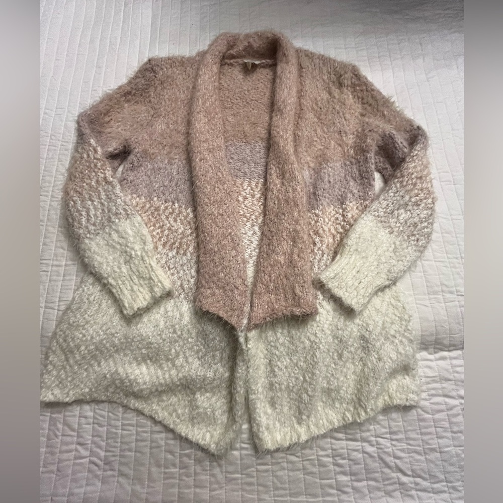 Cupio fuzzy knit cardigan NWOT